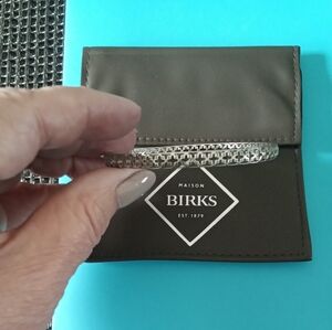 Birks Muse Sterling Silver Bangle Bracelet S/M